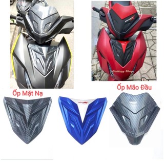 Ốp mặt nạ mão đầu winner x v3 carbon có sẵn keo dán 3m