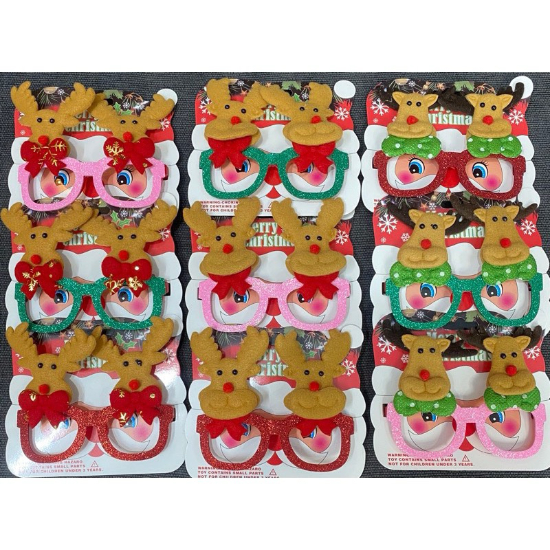 Mắt kính noel loại đẹp  có hoả tốc