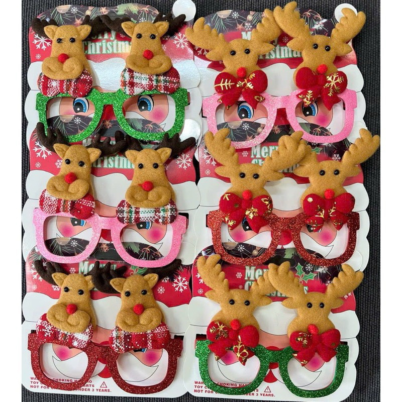 Mắt kính noel loại đẹp  có hoả tốc