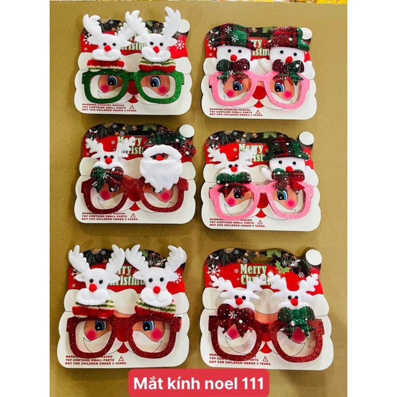 Mắt kính noel loại đẹp  có hoả tốc
