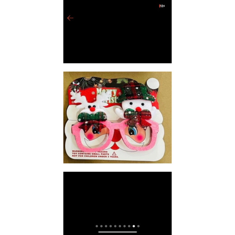 Mắt kính noel loại đẹp  có hoả tốc