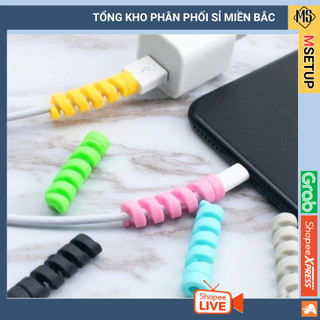 COMBO 2 bọc bảo vệ chống gãy đầu dây sạc màu ngẫu nhiên