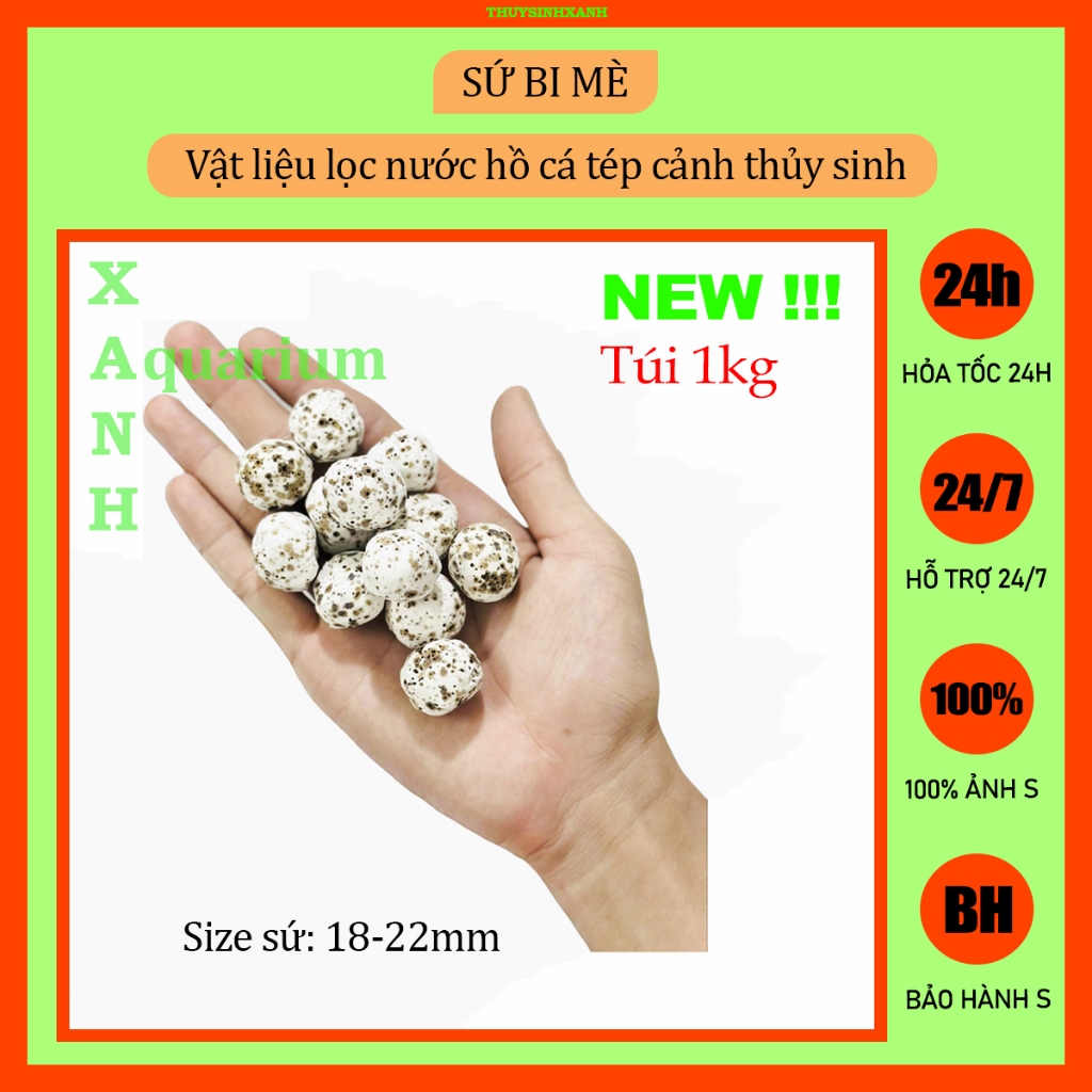 Vật liệu lọc nước hồ cá cảnh thủy sinh 1kg