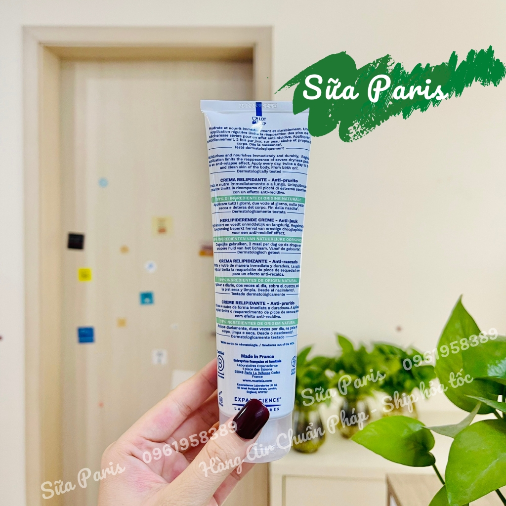 Kem Mustela stelatopia 150ml dạng tub, dành cho bé da khô, da rất khô, da cơ đia, chàm sữa_Sữa Paris Aderma