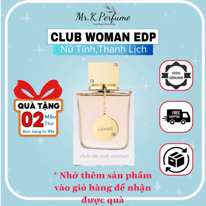10ml Armaf Club De Nuit Woman | Nước hoa nữ chính hãng