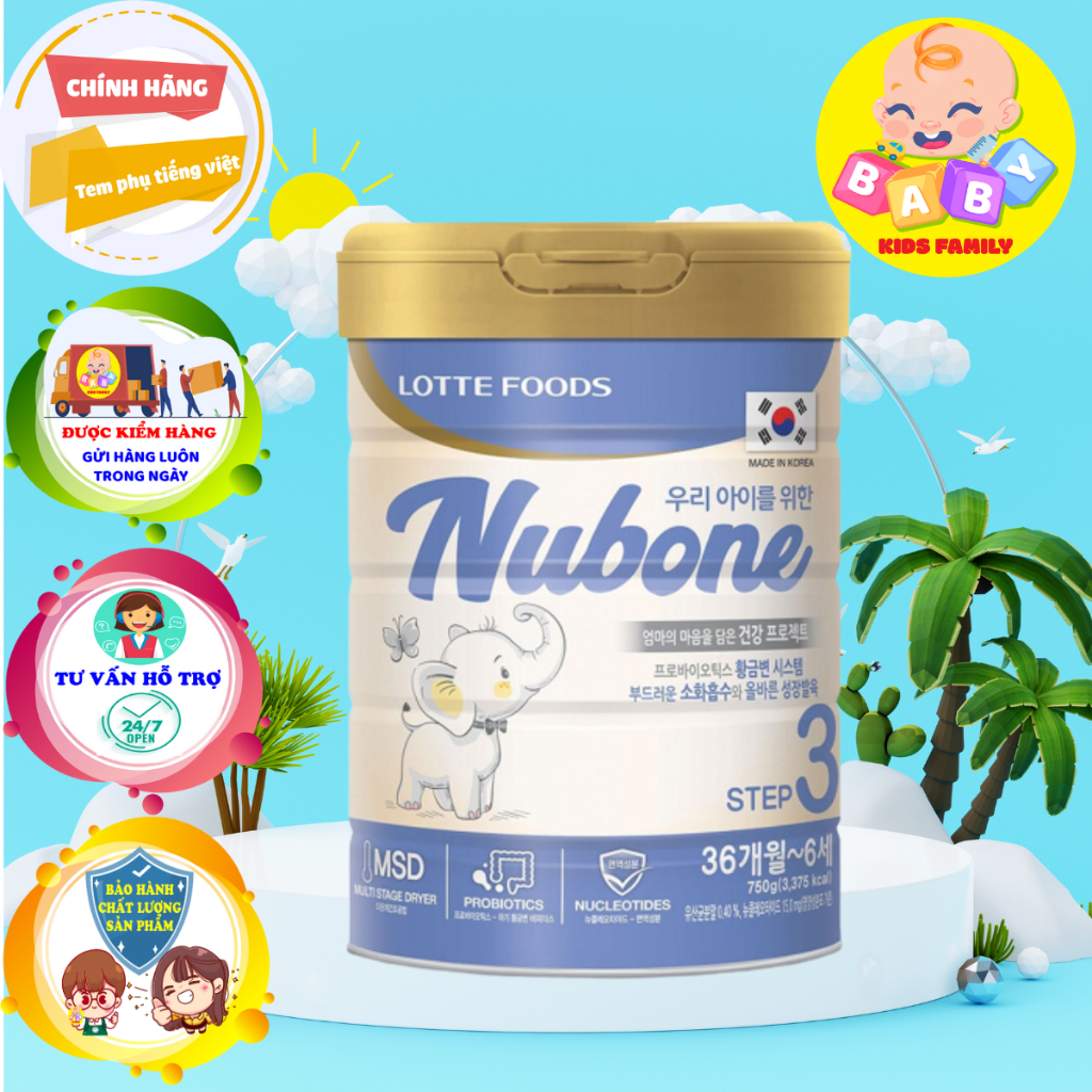 sữa bột Nubone đủ số 750g