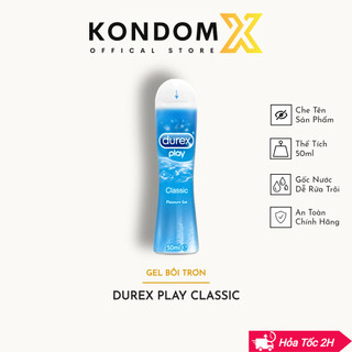 [CHÍNH HÃNG] Gel bôi trơn gốc nước DUREX PLAY CLASSIC tạo độ ẩm tự nhiên - lọ 50ml