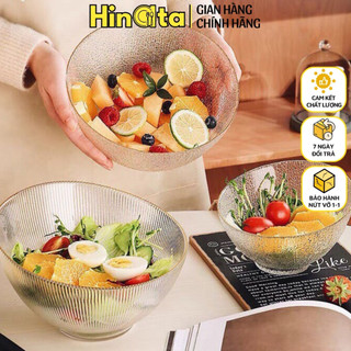 Bộ tô thủy tinh HINATA bát ô tô chén dĩa men cao cấp chén ăn cơm đĩa sứ bát tô dùng cho lò nướng BH 1-1