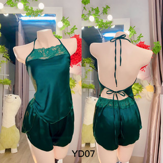 set yếm ngủ lụa mềm  cột dây 38-75kg
