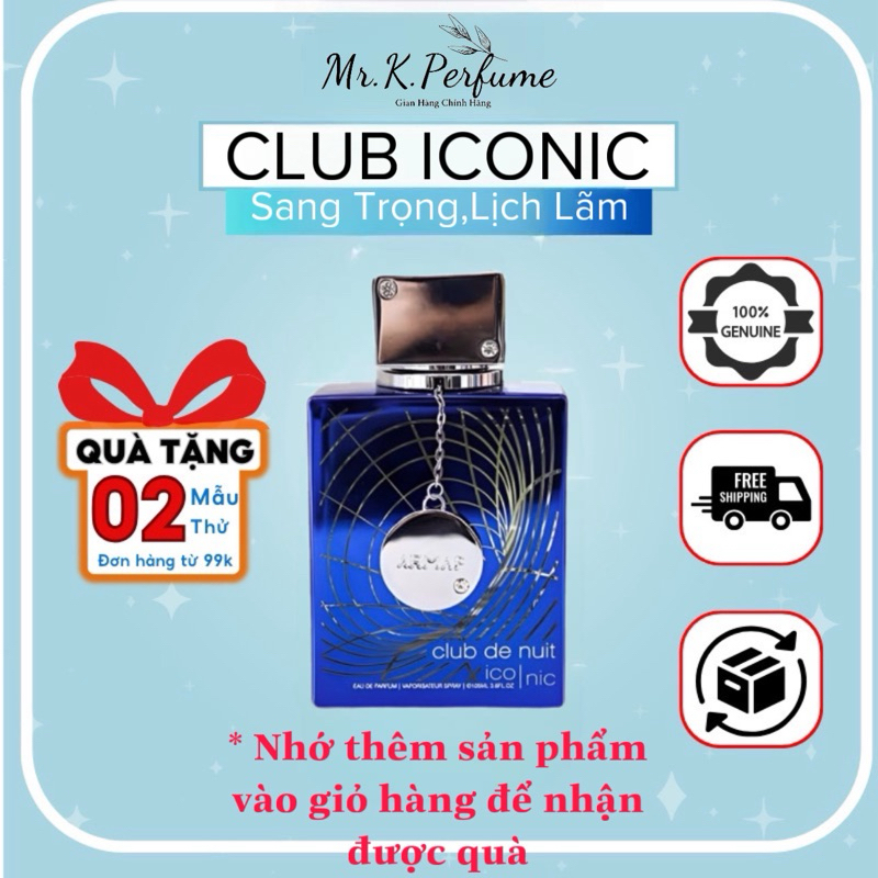 10ml Armaf Club De Nuit Iconic chính hãng | Nước hoa nam