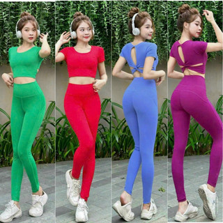 Bộ đồ thể thao gym yoga zumba sẵn mút