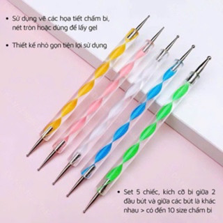 set 5cây chấm bi mix size