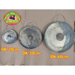 Cồng chiêng nhạc cụ bằng đồng cỡ 20cm , 30cm, 40cm