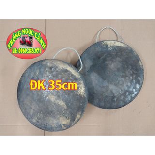 Lố đồng múa lân thanh la chập cheng đồng Size 35cm