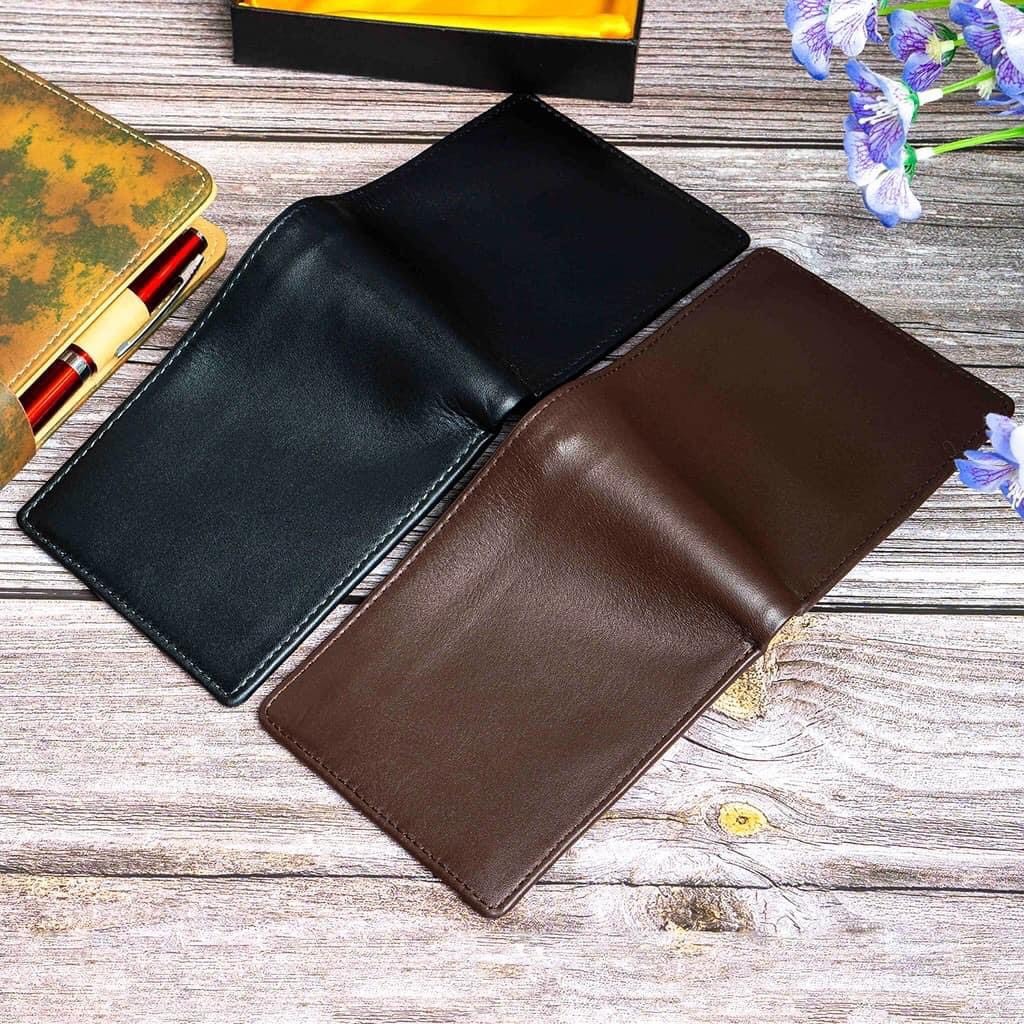 [CAO CẤP] Ví nam da bò Nappa cao cấp, khắc tên theo yêu cầu, fullbox chỉ việc đi tặng