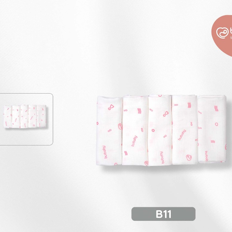 Khăn sữa/khăn mặt BU, Bubaby mềm mượt cho da nhạy cảm của bé