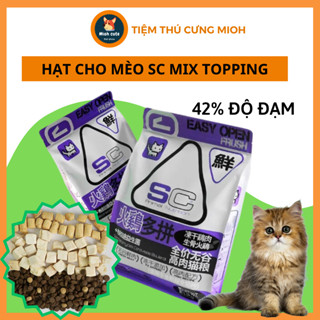Hạt mèo SC Mix Topping cao cấp bổ sung men tiêu hóa cho mèo mọi lứa tuổi