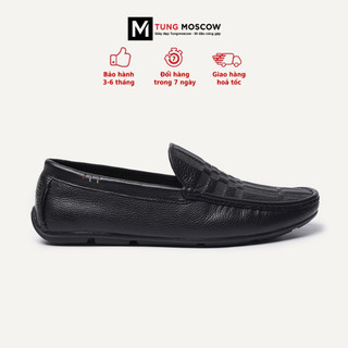 Giày lười nam, giày tây lười Tùng Moscow da cao cấp họa tiết trẻ trung vân nổi - SP004679