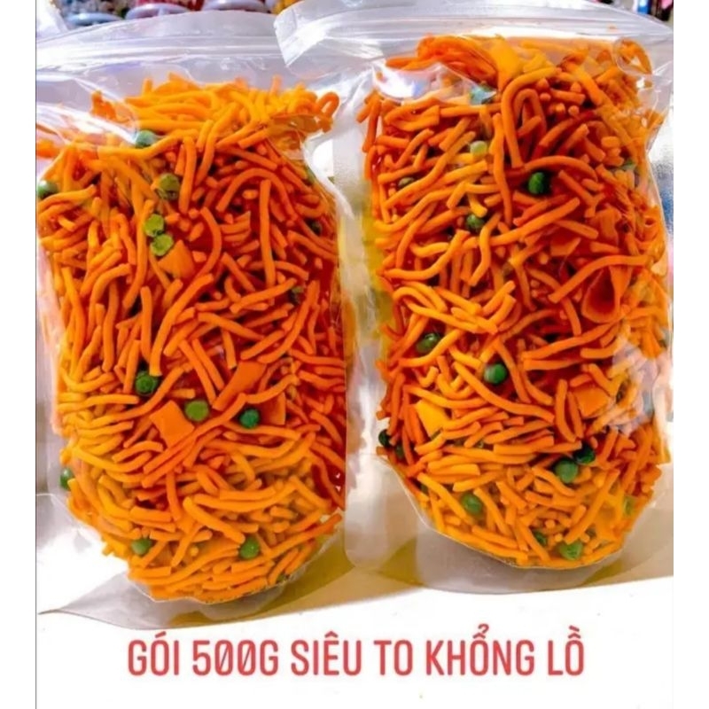 1kg Snack tăm đậu tổng hợp, bim bim que mix đậu hà lan