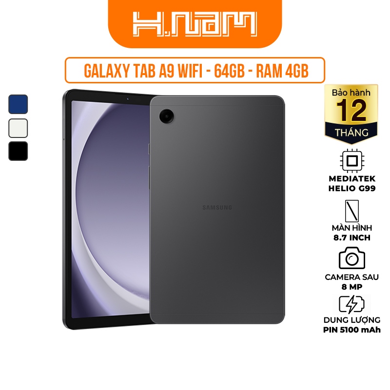 Máy tính bảng Samsung Galaxy Tab A9 Wifi 64GB Ram 4GB Nguyên Seal - 25937