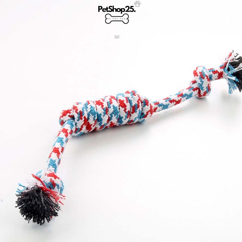 Đồ chơi nhai gặm cho chó - Dây thừng bện cho cún nhiều màu sắc - Petshop225