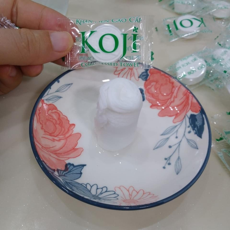1.000 Khăn Nén KOJi Dạng Viên Kẹo Tiện Lợi
