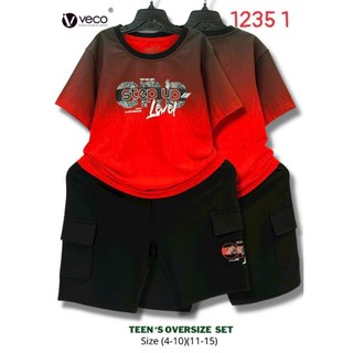 Veco. bộ thun bé trai xe ô tô/loang 10kg - 38kg