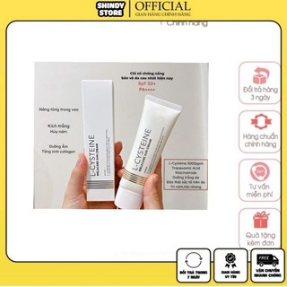 Kem chống nắng hỗ trợ mờ nám tàn nhang L-cysteine 5000ppm chỉ số chống nắng SPF50+ PA ++++