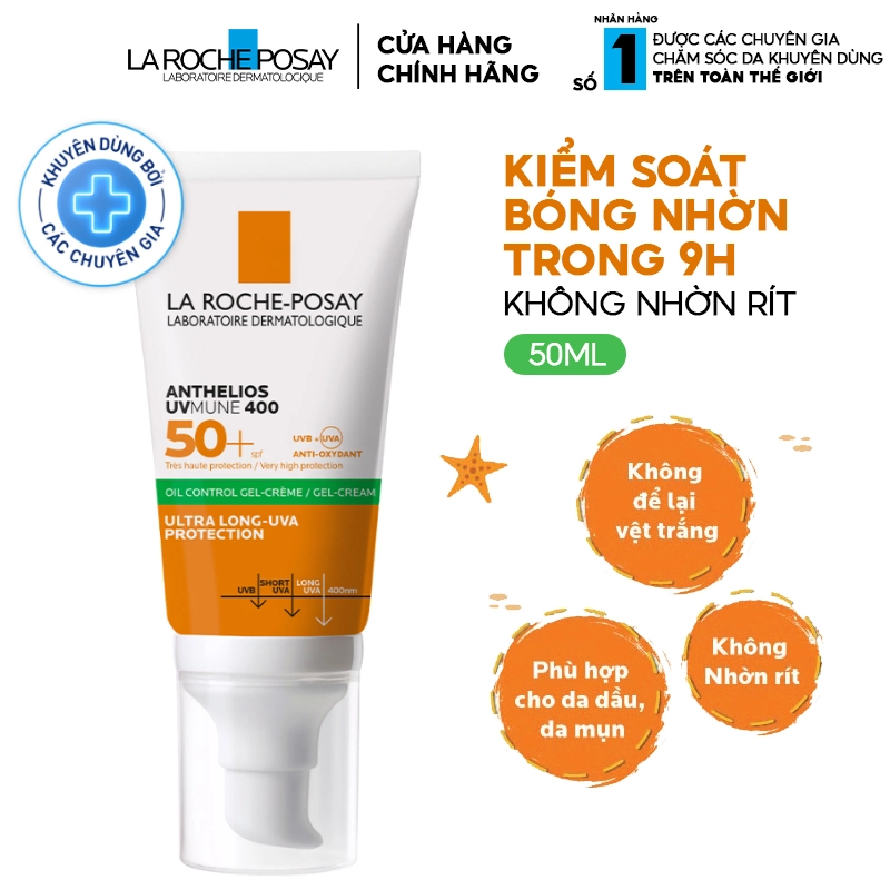 Kem chống nắng la roche posay bản mới cho da dầu
