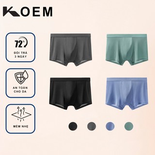 Combo 4 quần lót nam boxer thun lạnh trunk koem ko38