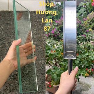 Combo  1khuôn chuối  inox  có tay cầm và 1 kính ép chuối dày