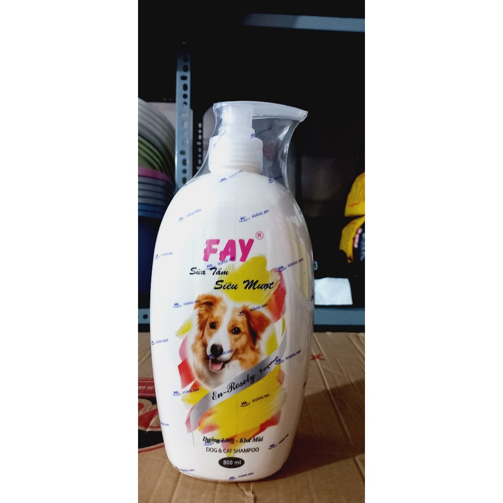 Sữa tắm chó mèo Fay siêu mượt En-Rosely 800ml