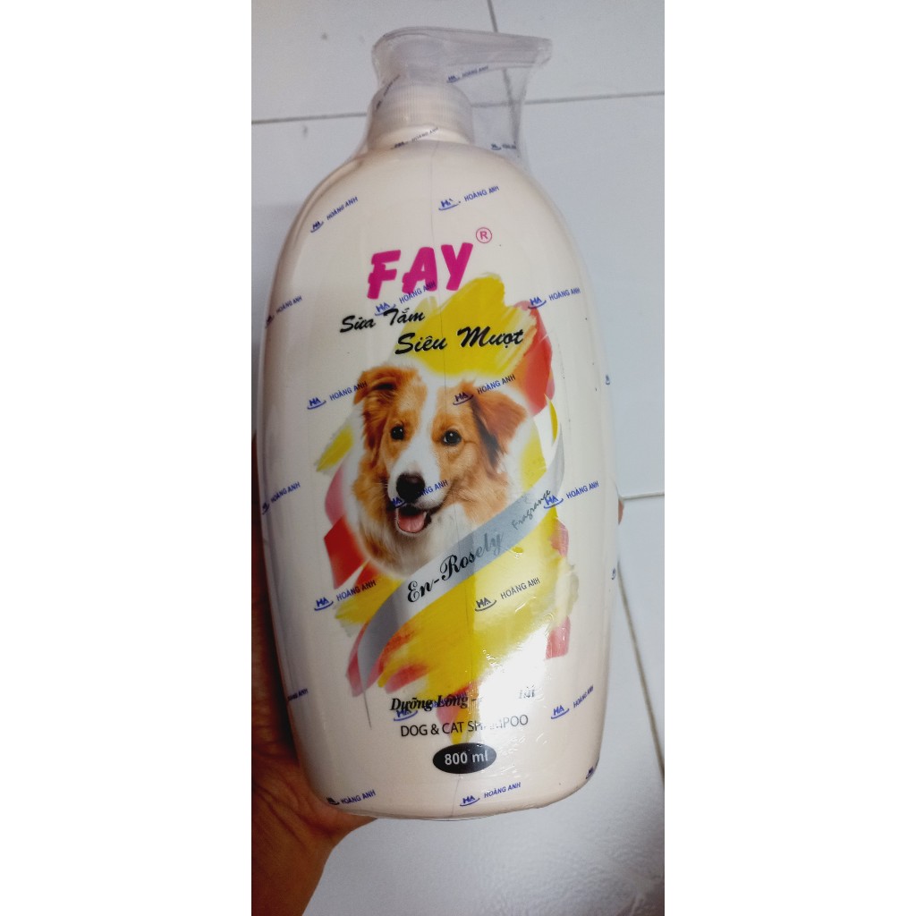 Sữa tắm chó mèo Fay siêu mượt En-Rosely 800ml