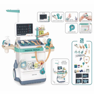 Bộ đồ chơi bác sĩ nhập vai kèm xe đẩy,đồ chơi nhập vai bác sĩ cao cấp
