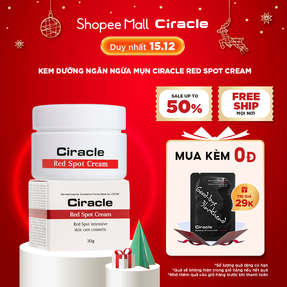 Kem Dưỡng Ngăn Ngừa Mụn Ciracle Red Spot Cream (30ml)