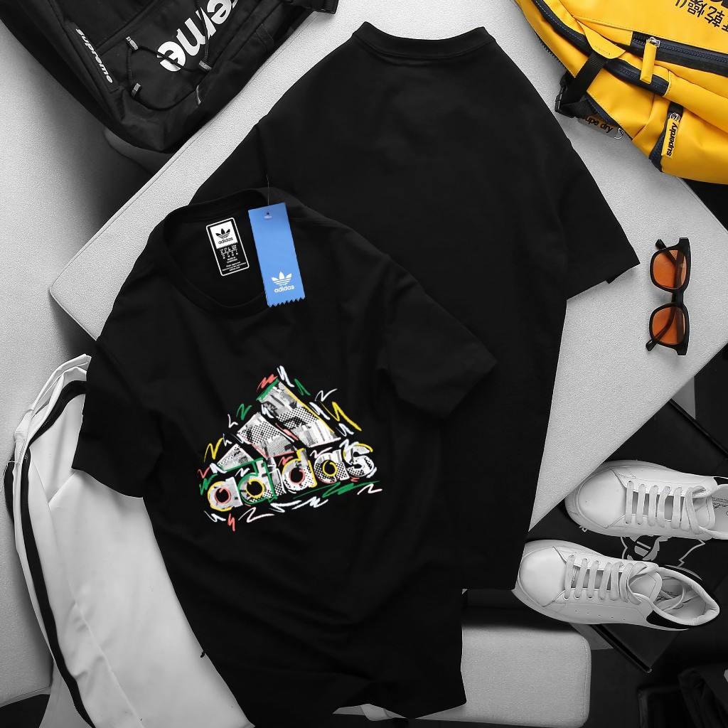 Áo thun unisex in logo ADIDAS mới lạ, áo phông mang phong cách trẻ trung phù hợp với giới trẻ, chất vải dày dặn đủ size