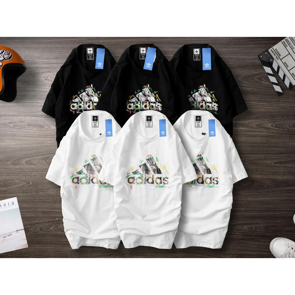 Áo thun unisex in logo ADIDAS mới lạ, áo phông mang phong cách trẻ trung phù hợp với giới trẻ, chất vải dày dặn đủ size