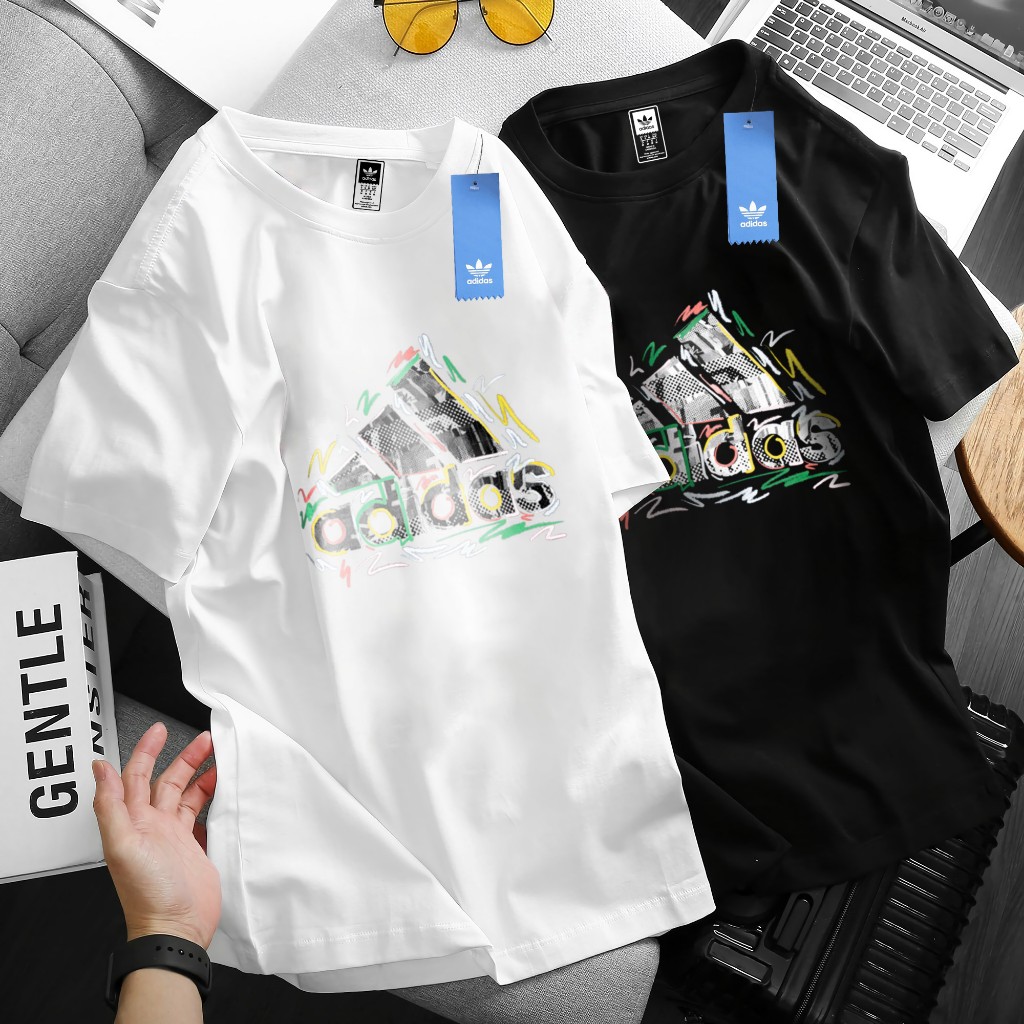 Áo thun unisex in logo ADIDAS mới lạ, áo phông mang phong cách trẻ trung phù hợp với giới trẻ, chất vải dày dặn đủ size