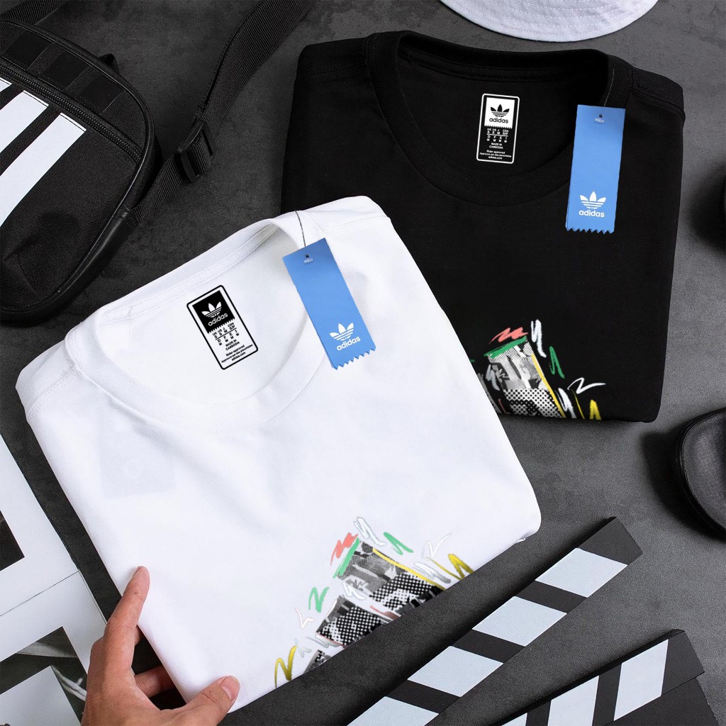 Áo thun unisex in logo ADIDAS mới lạ, áo phông mang phong cách trẻ trung phù hợp với giới trẻ, chất vải dày dặn đủ size