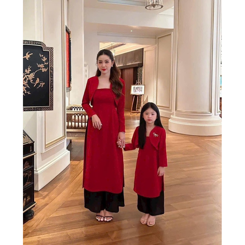 SET ÁO DÀI TẾT 4 CHI TIẾT UMI