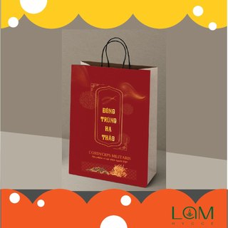 (CÓ SẴN) túi giấy đựng đông trùng hạ thảo 20x30x10