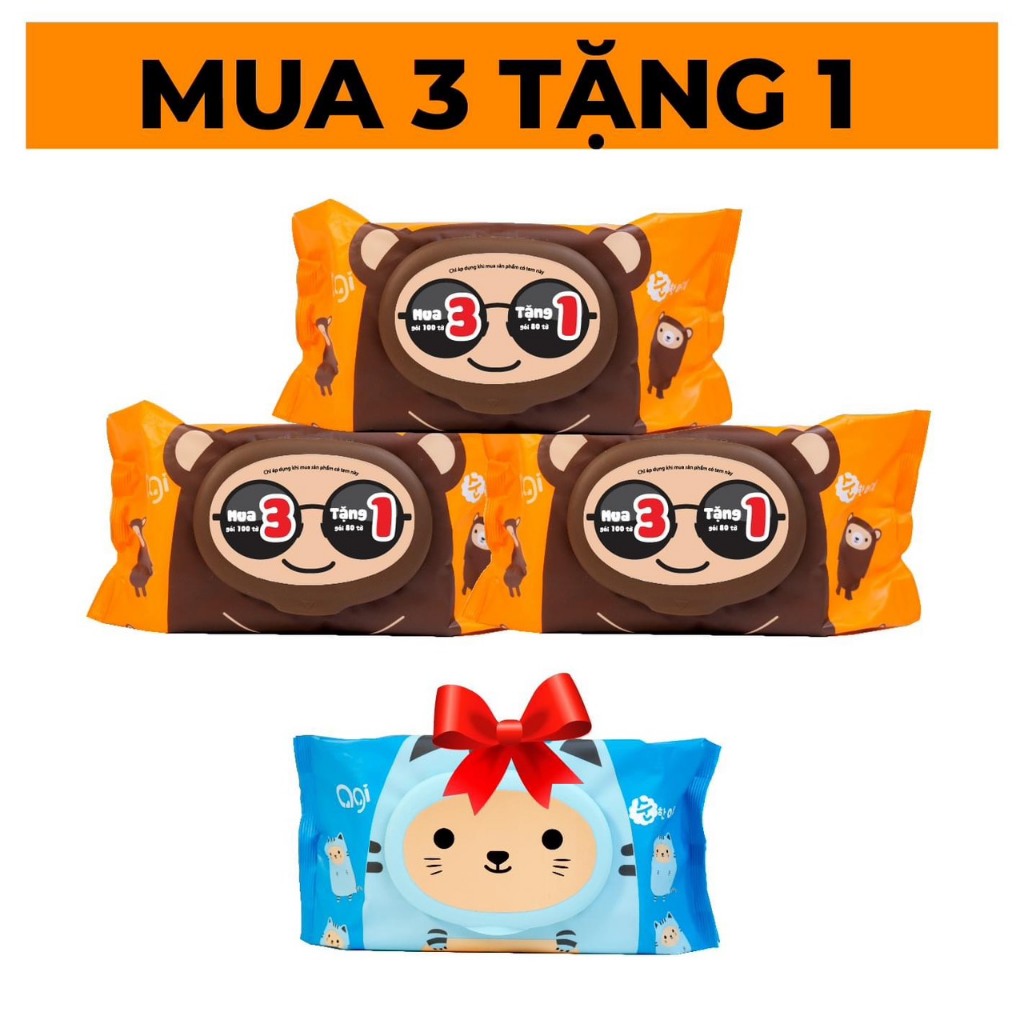 Ướt Agi 100 Tờ Không Hương Không Mùi Cho Bé