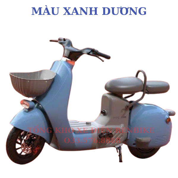 Xe điện TYPE 2, Mẫu xe đạp điện hot nhất 2023, Phong cách thời thượng, BH chính hãng 1 năm