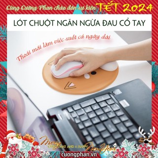 Lót Chuột Có Kê Cổ Tay Siêu Êm Elecom MP-AN01, Ngăn Ngừa Chấn Thương Cổ Tay - Hàng Nhật Bản