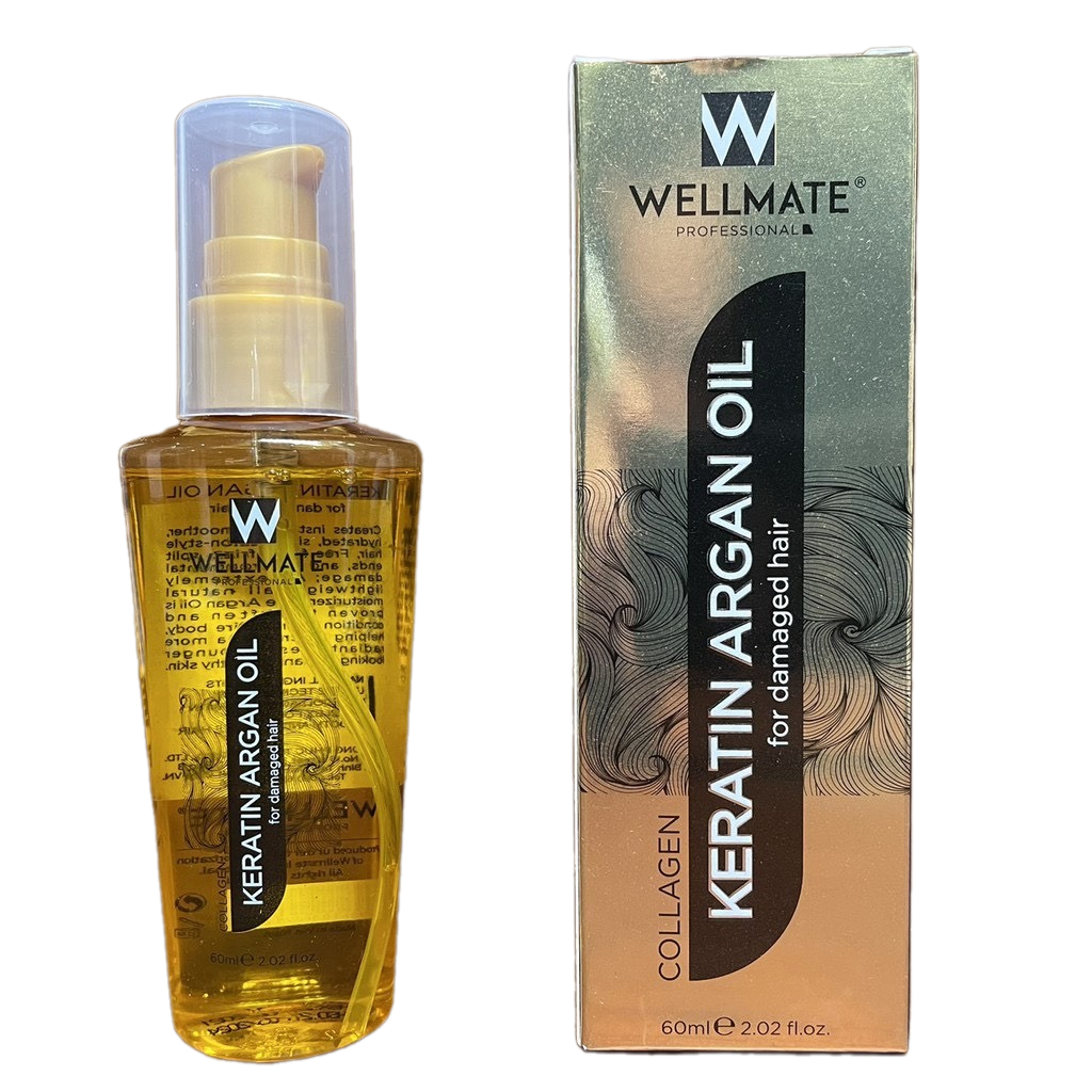 Tinh dầu nuôi dưỡng và bảo vệ tóc Wellmate Keratin Argan Oil 60ml [ Fanola ]