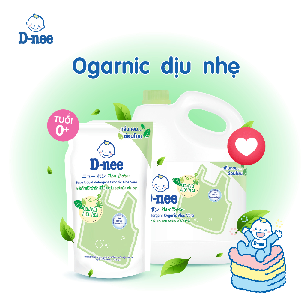Nước giặt xả quần áo trẻ em Dnee 3000ml hàng chính hãng có tem Đại Thịnh, màu xanh dương/tím/hồng/trắng/xanh lá