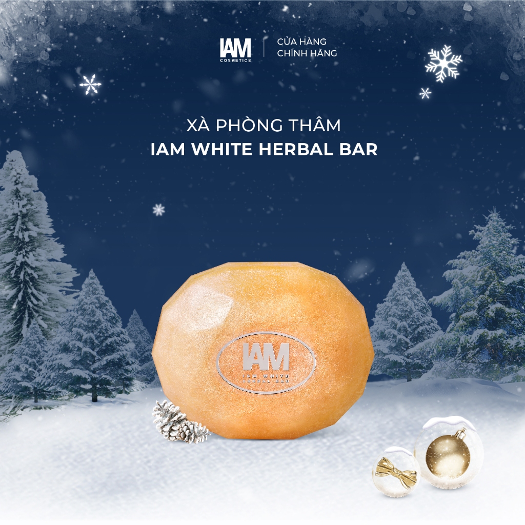 Xà Phòng Hỗ Trợ Sáng Thâm Nách/ Khuỷu Tay/ Đầu Gối 80G IAM White Herbal Bar nhan kha ai