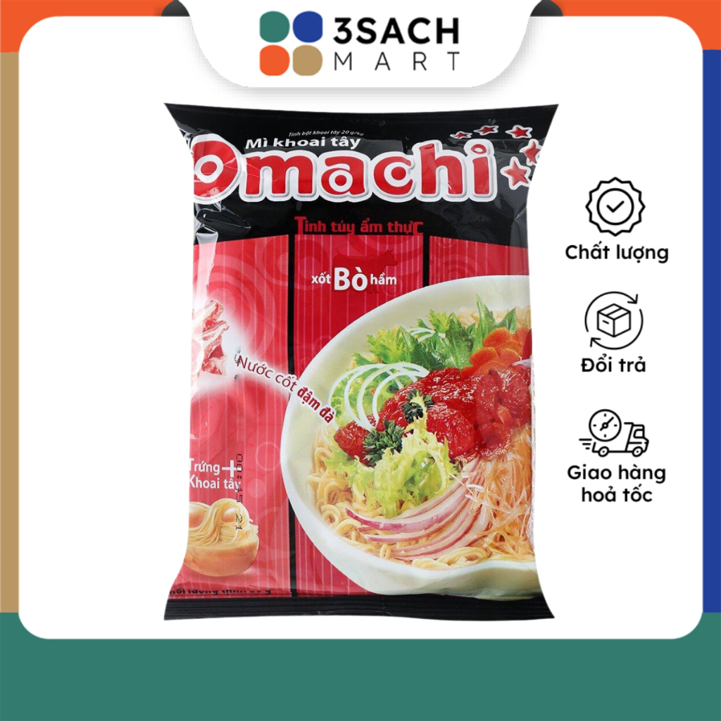 Mì Omachi Xốt Bò Hầm (Gói 81g)