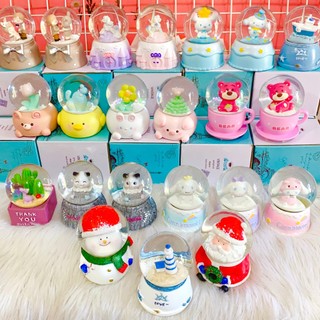 Quả Cầu Tuyết Pha Lê 7cm Dễ Thương Có Đèn - Quà Tặng Ý Nghĩa Ảnh Thật Shop Chụp