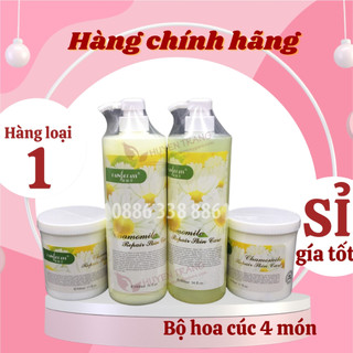 Bộ chăm sóc da hoa cúc 4 món,bộ mỹ phẩm chăm sóc da mặt,bộ kem hoa cúc chuyên dùng chăm sóc da trong Spa,thẩm mỹ viện